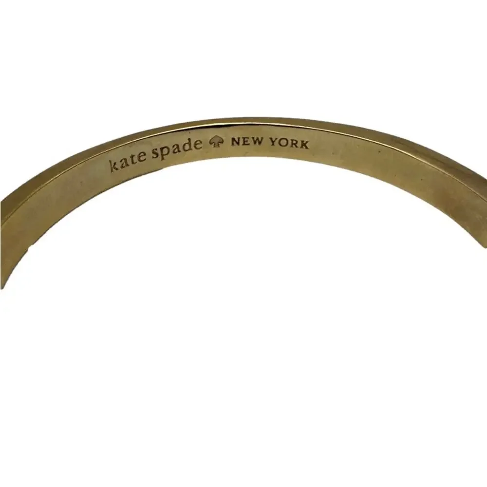 KATE SPADE New York Cream Twist Enamel Bangle Bracelet - Picture 3 of 3